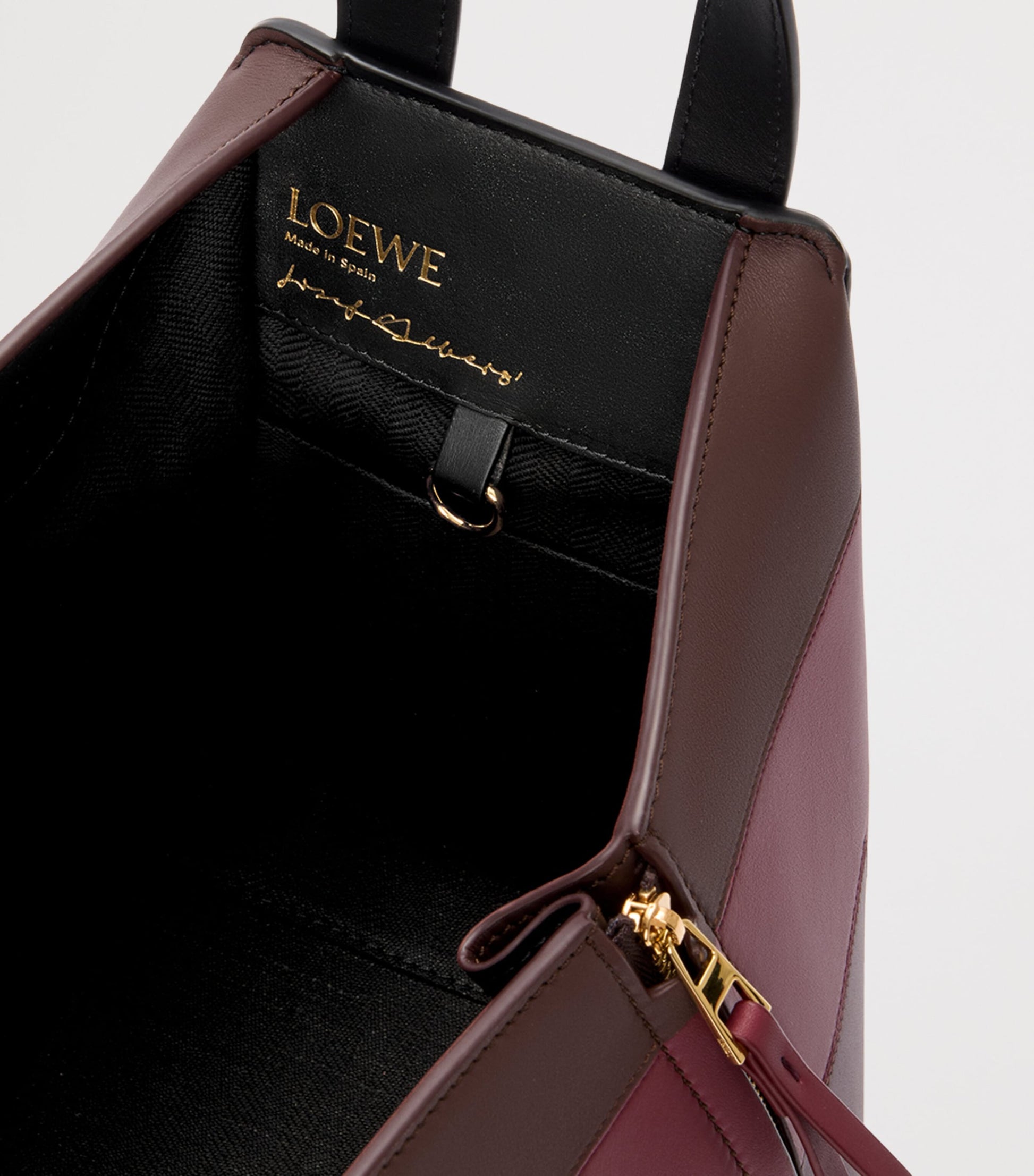 LOEWE x Albers Leather Hammock Top-Handle Bag
