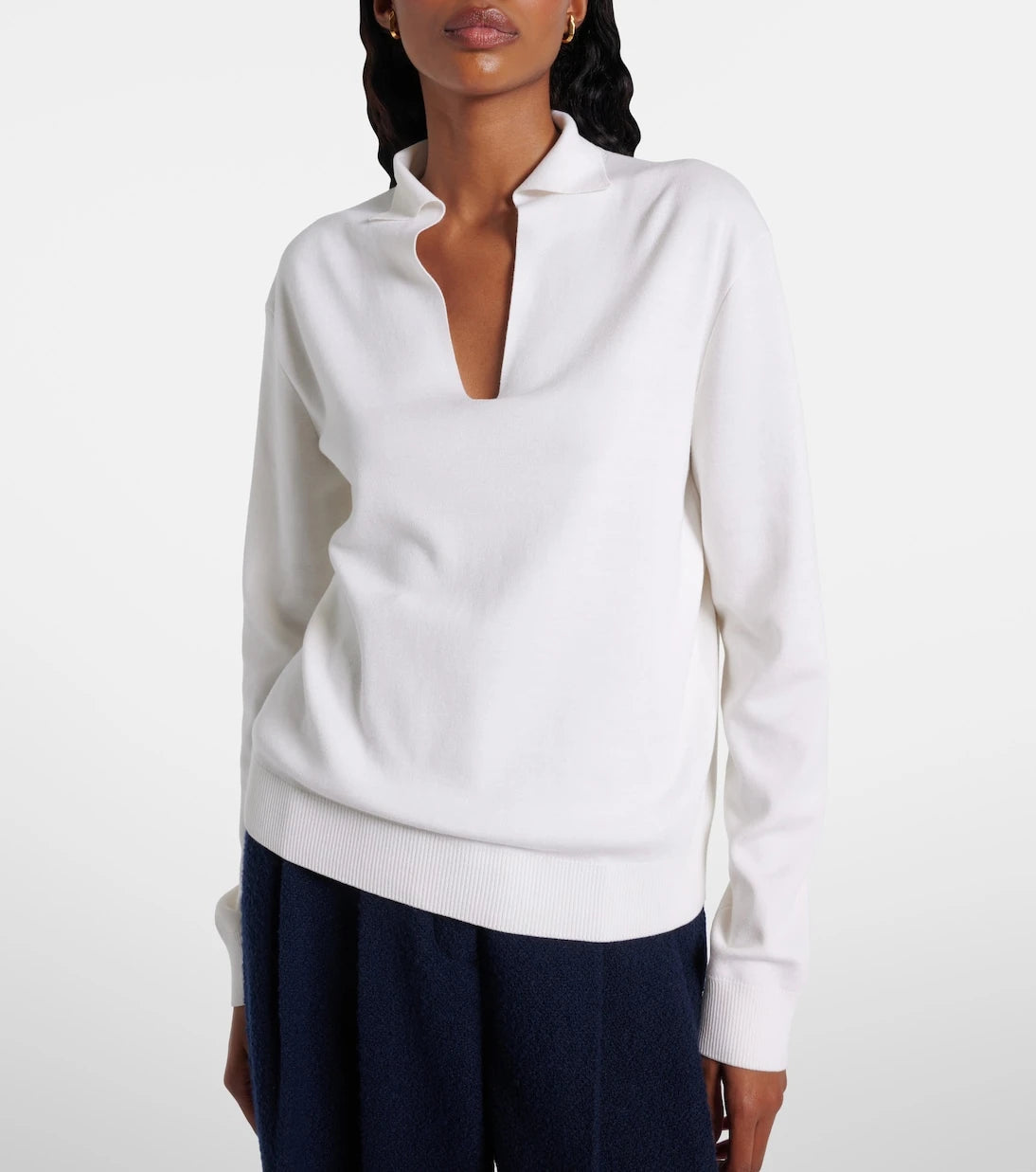 Loro Piana - Silk and cotton polo sweater