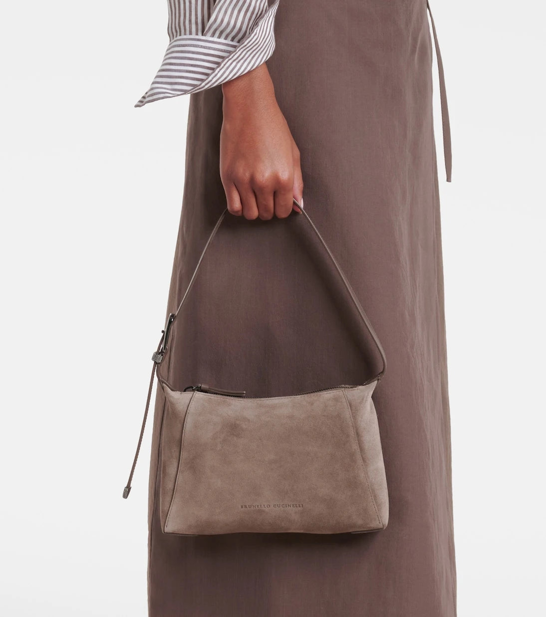 Brunello Cucinelli - Duo Small suede shoulder bag
