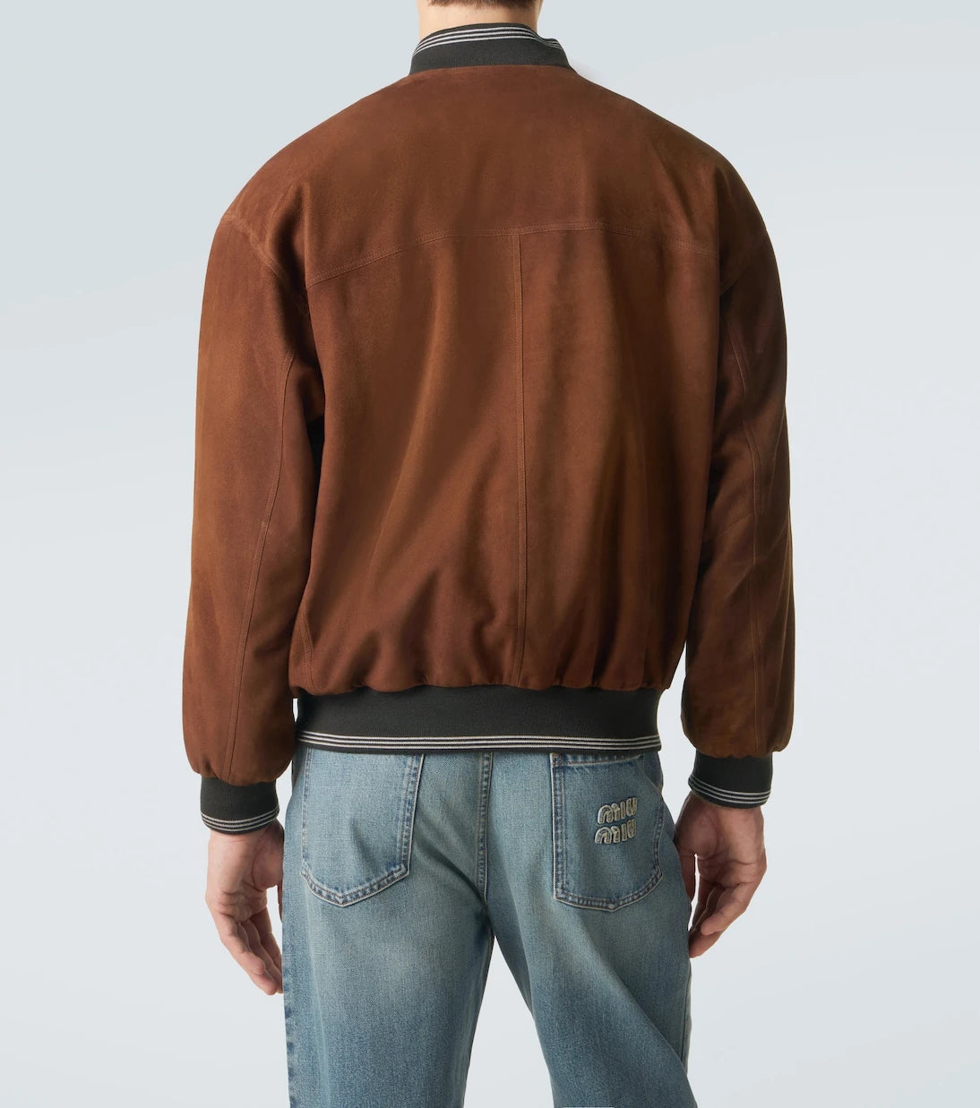 Miu Miu - Suede bomber jacket