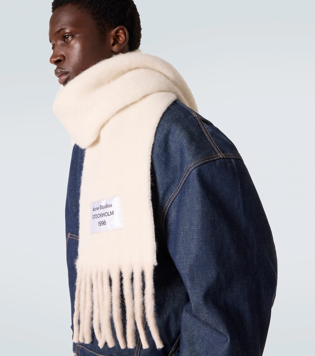 Acne Studios - Fringed alpaca and wool-blend scarf