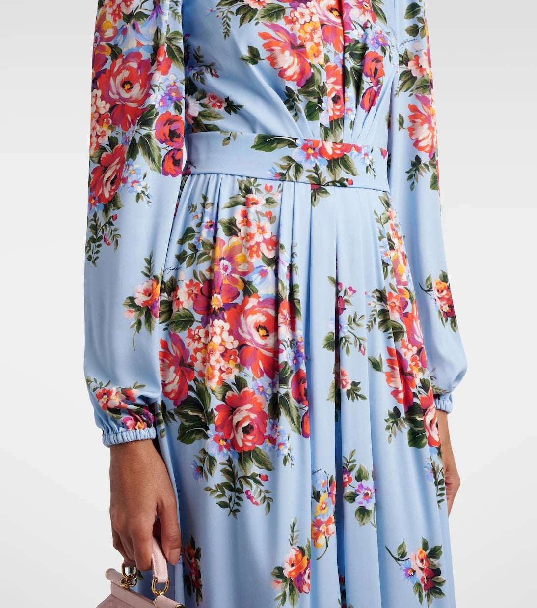 Dolce&Gabbana - Floral silk-blend charmeuse gown
