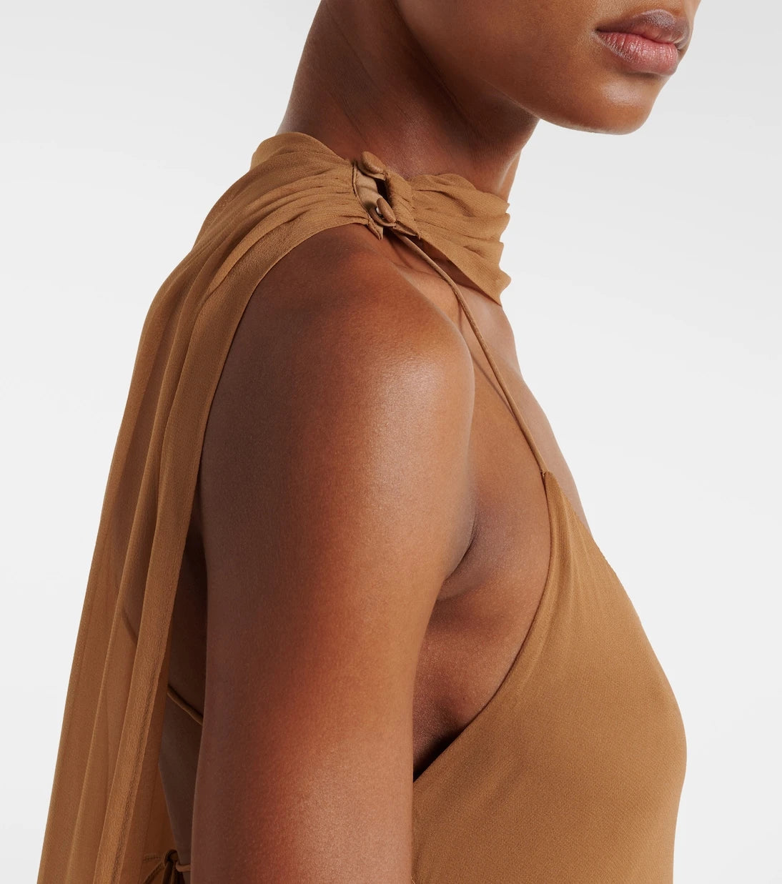The Sei - Caped silk satin gown