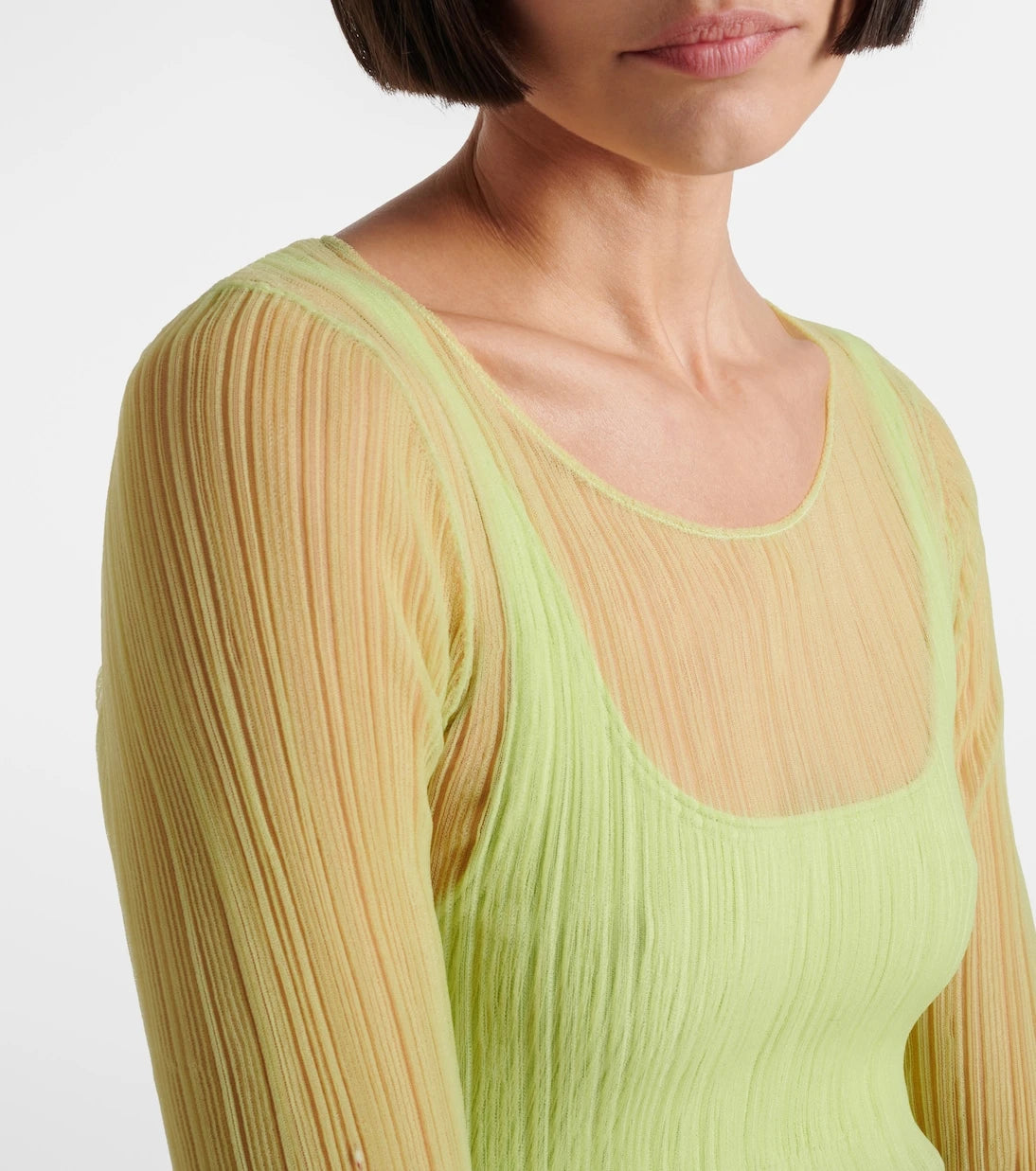 Simkhai - Sheer jersey top