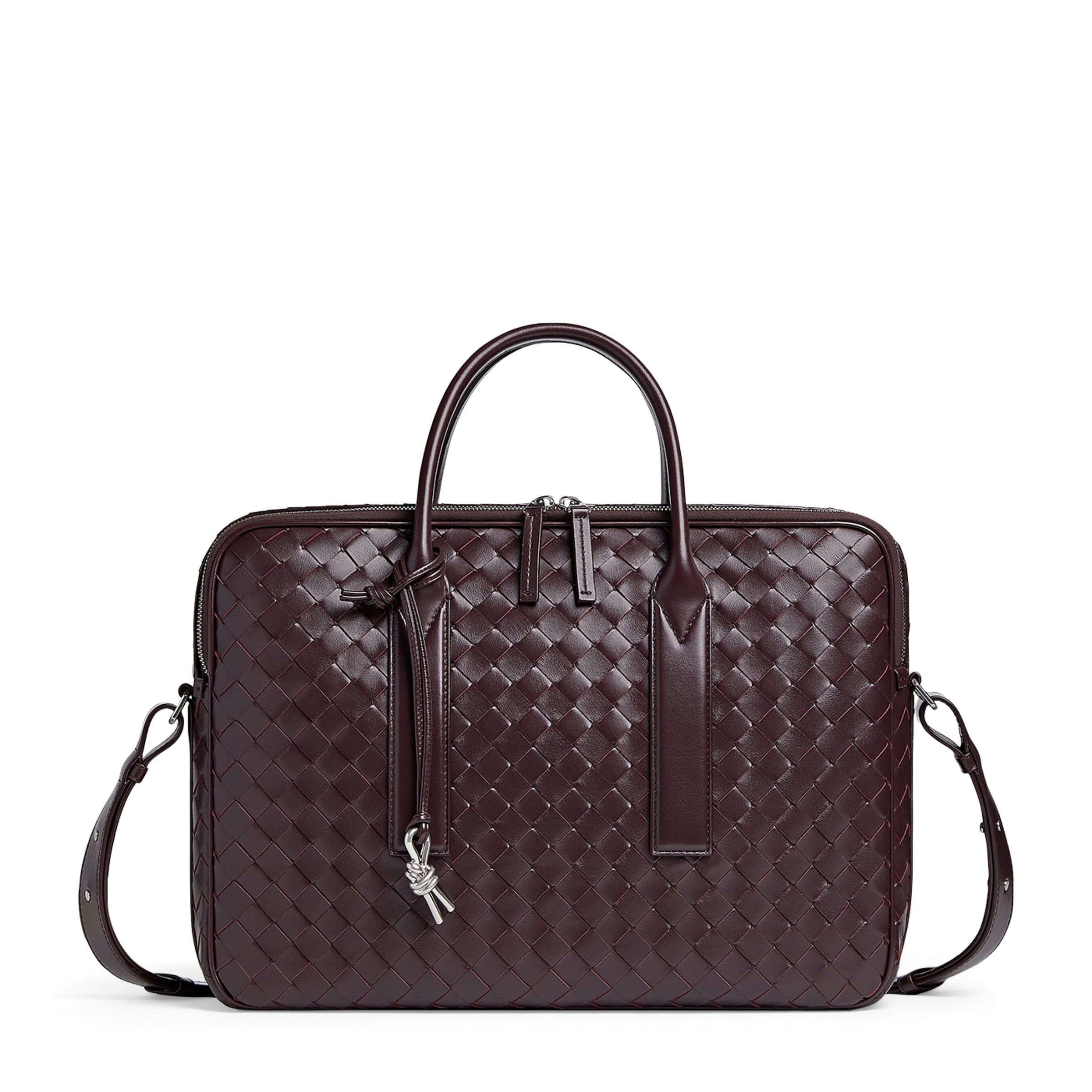 Leather Intrecciato Getaway Briefcase