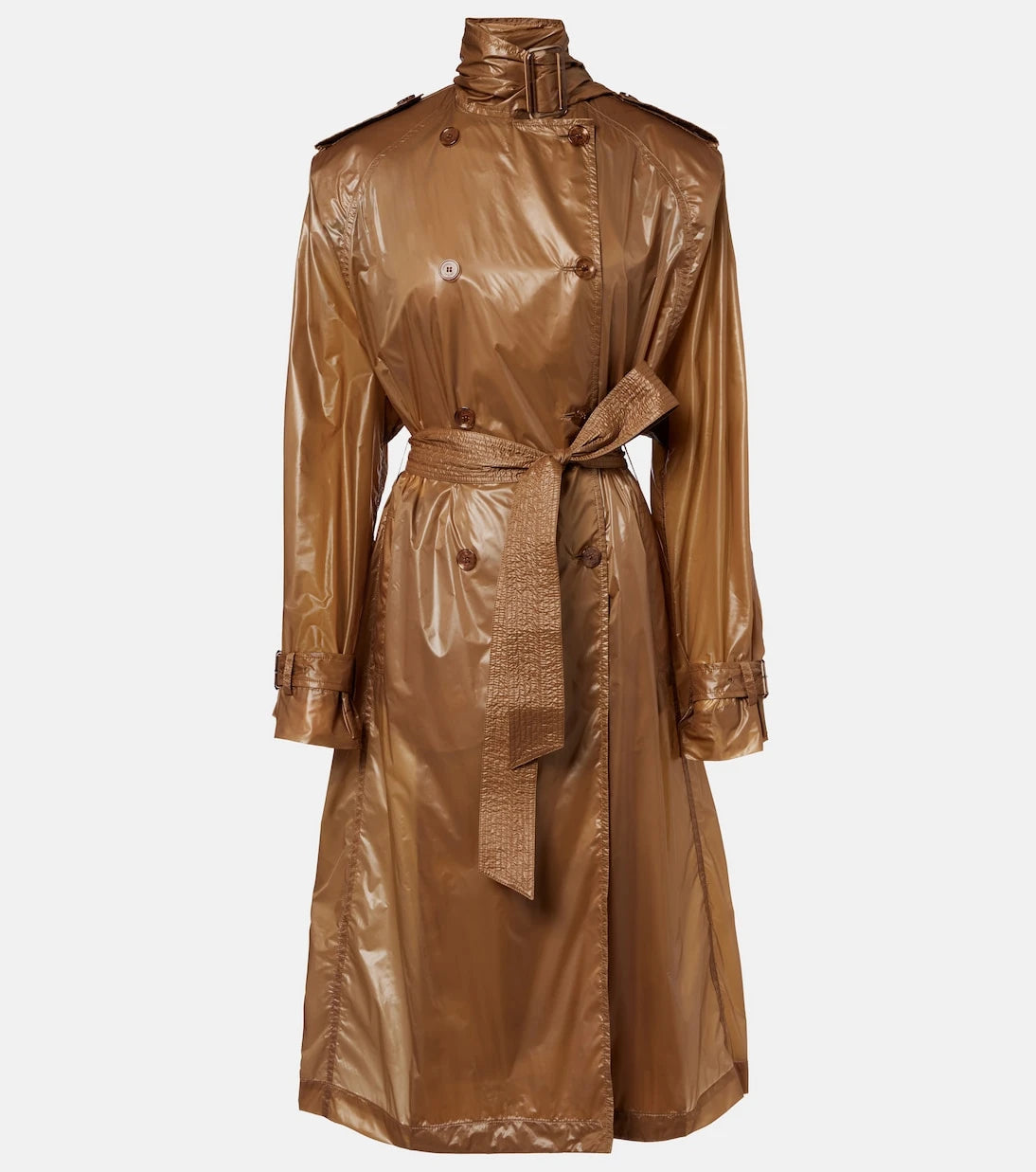 Saint Laurent - Kravat yakalı trençkot