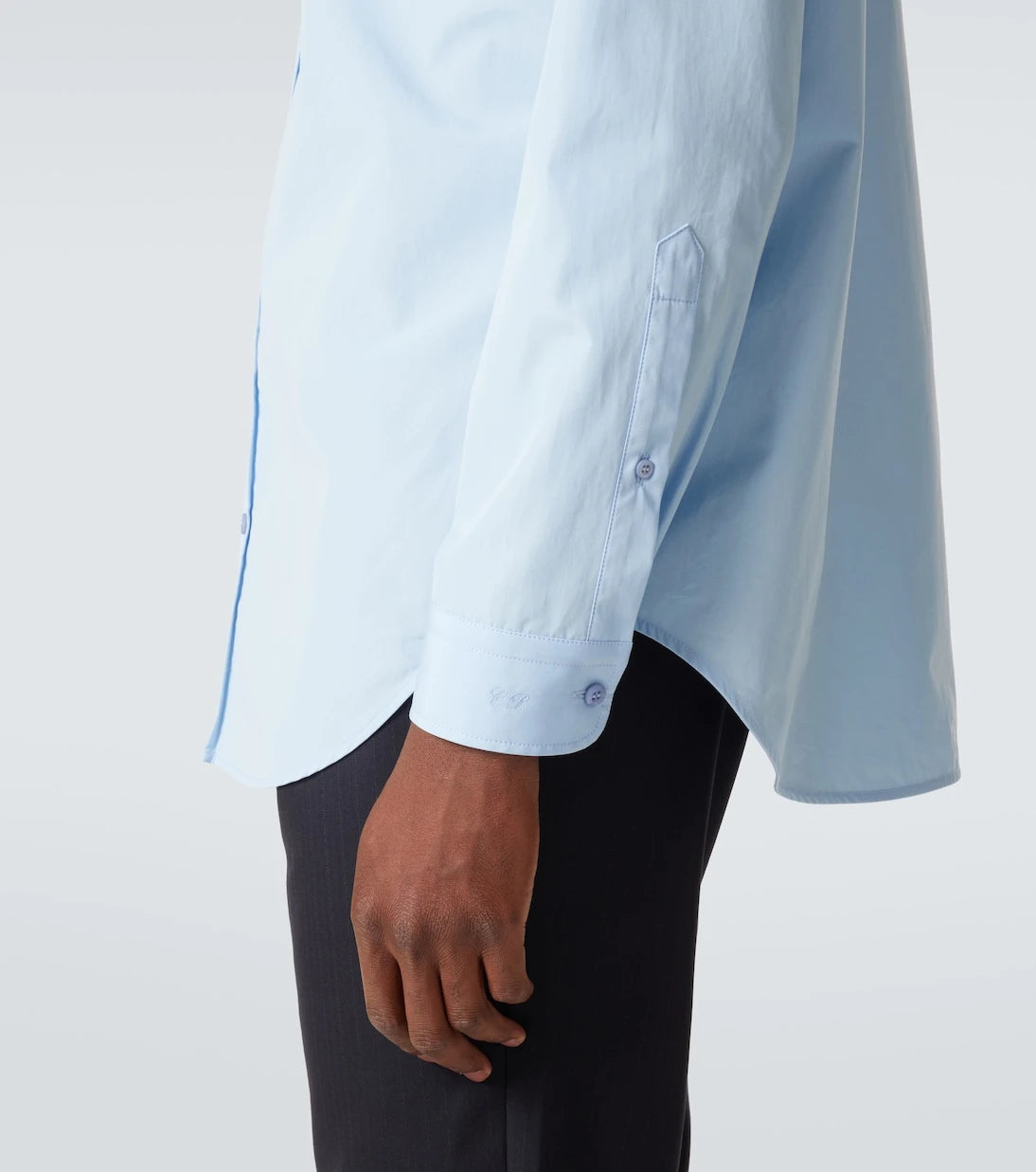 Balenciaga - قميص بوبلين قطني