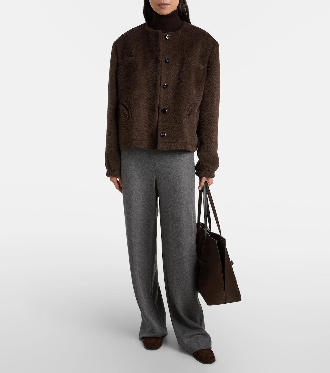 Vince - High-rise wide-leg pants