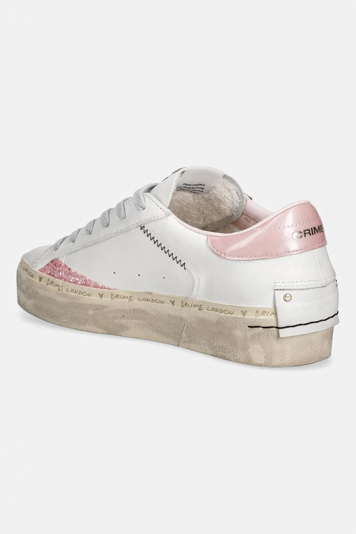 Crime London SK8 DELUXE WEDGE маратонки дамски от кожа