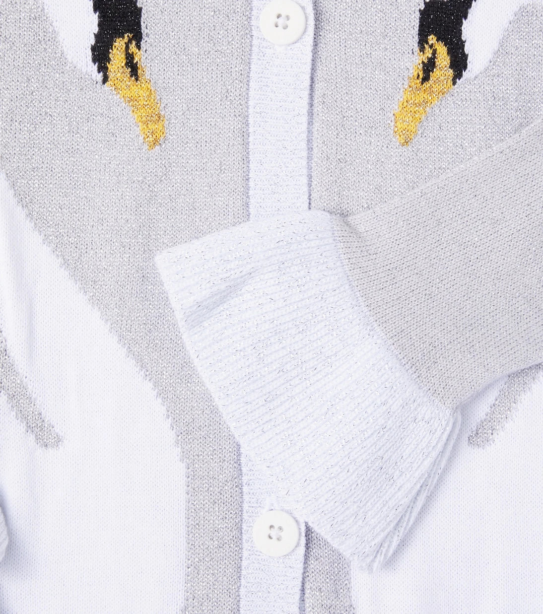 Stella McCartney Kids - Ruffled cotton-blend jacquard cardigan