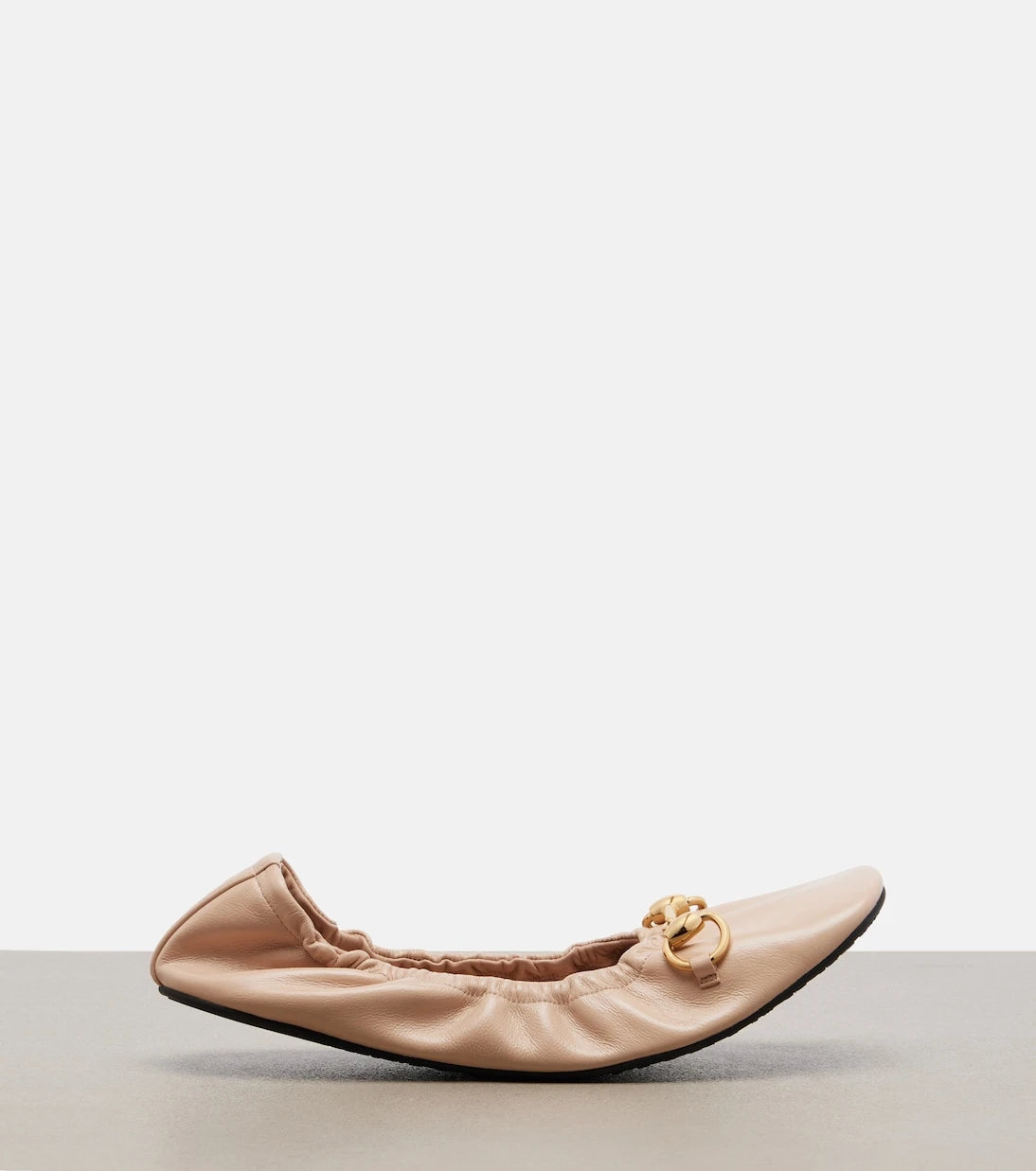 Gucci - Prima Horsebit leather ballet flats