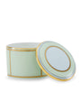 GINORI 1735 Porcelain Colonna Diva Verde Trinket Box