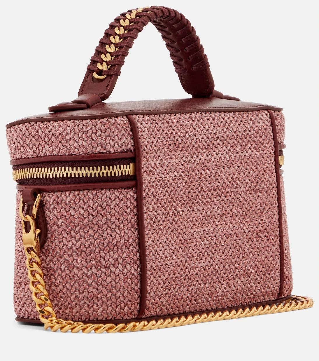 Stella McCartney - Falabella raffia-effect vanity bag