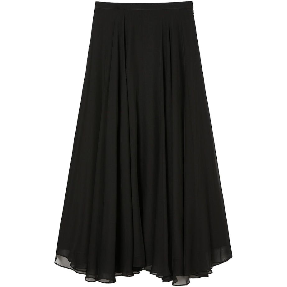 Marina Rinaldi Black Layered Maxi Skirt