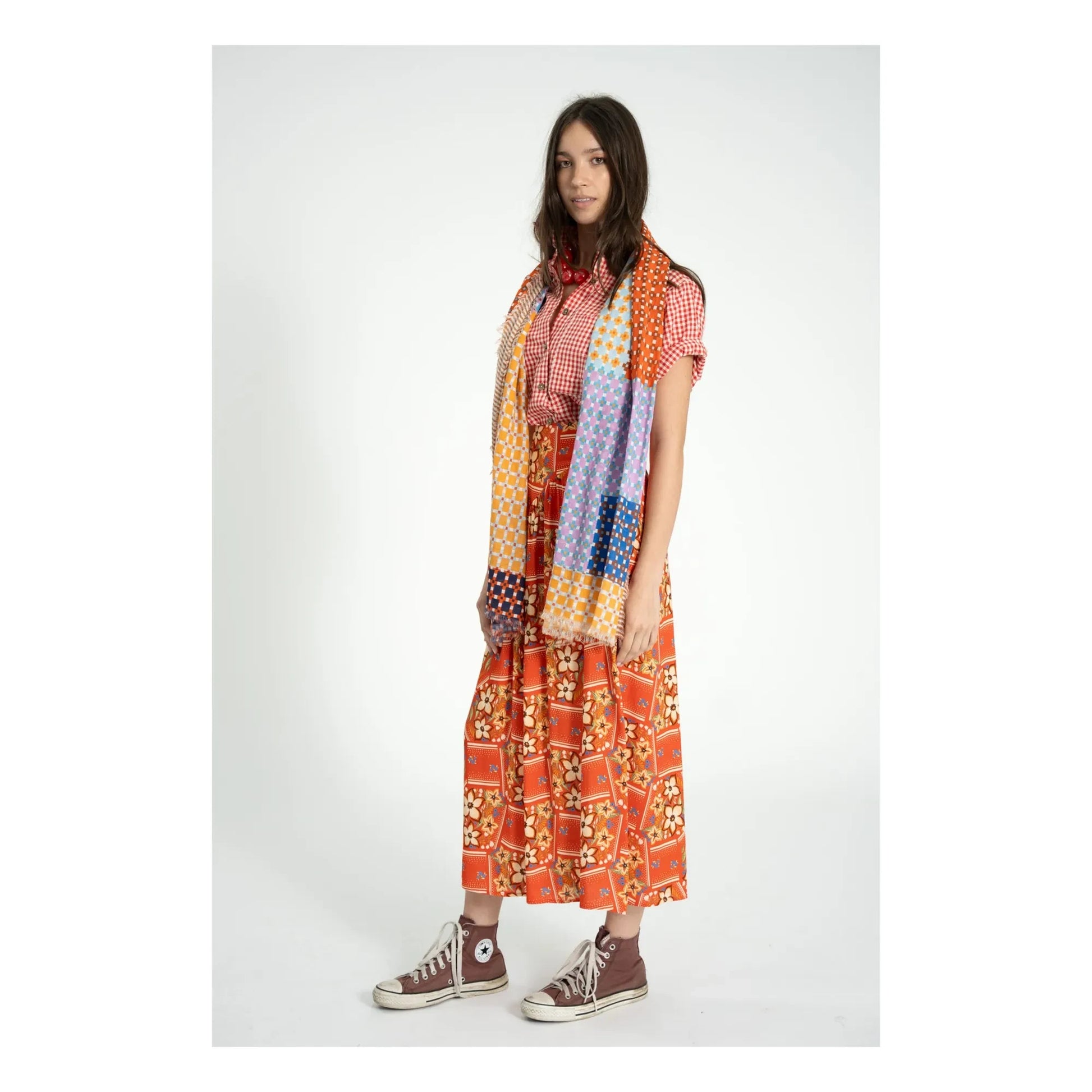 Sisters Department - Floral skirt | Red