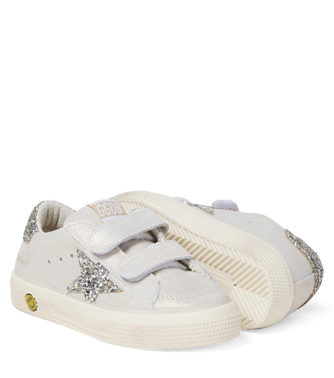 Golden Goose Kids - May School glitter leather sneakers