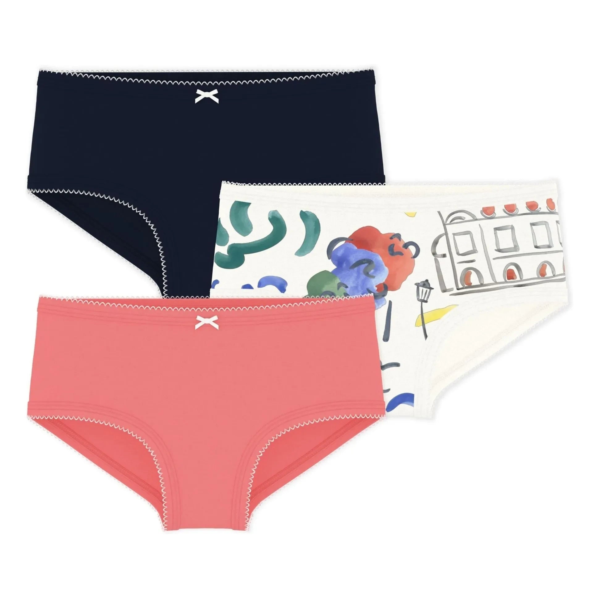 Petit Bateau - Batch 3 Opera panties | Coral
