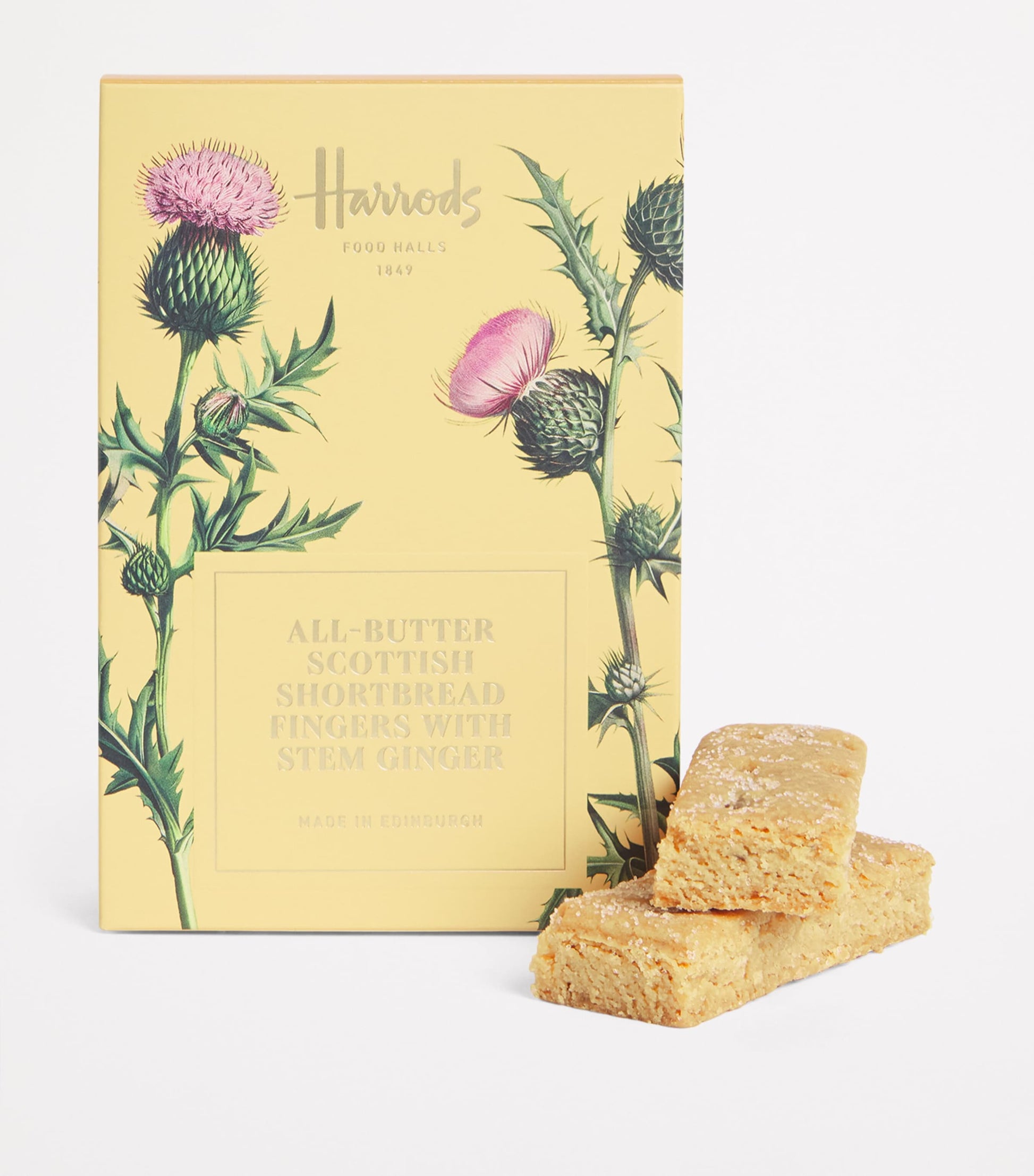 All-Butter Scottish Shortbread Fingers with Stem Ginger (170g)