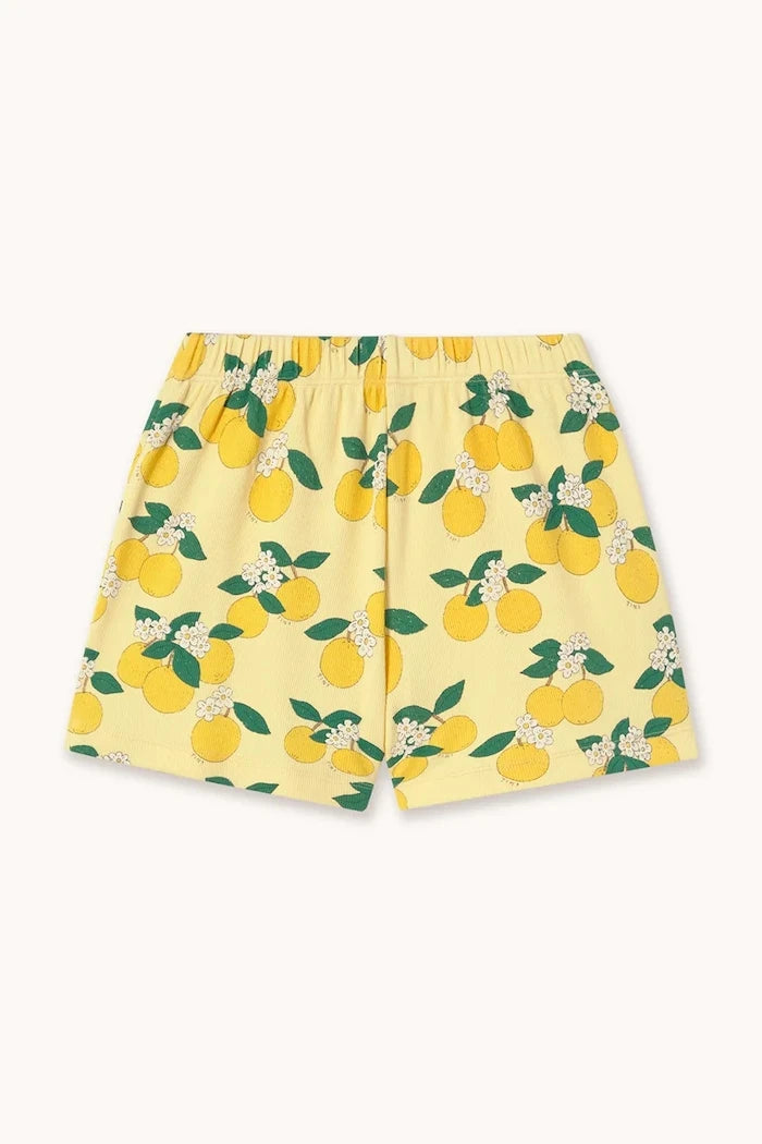 Детски къси панталони Tinycottons ORANGES RIB SHORT