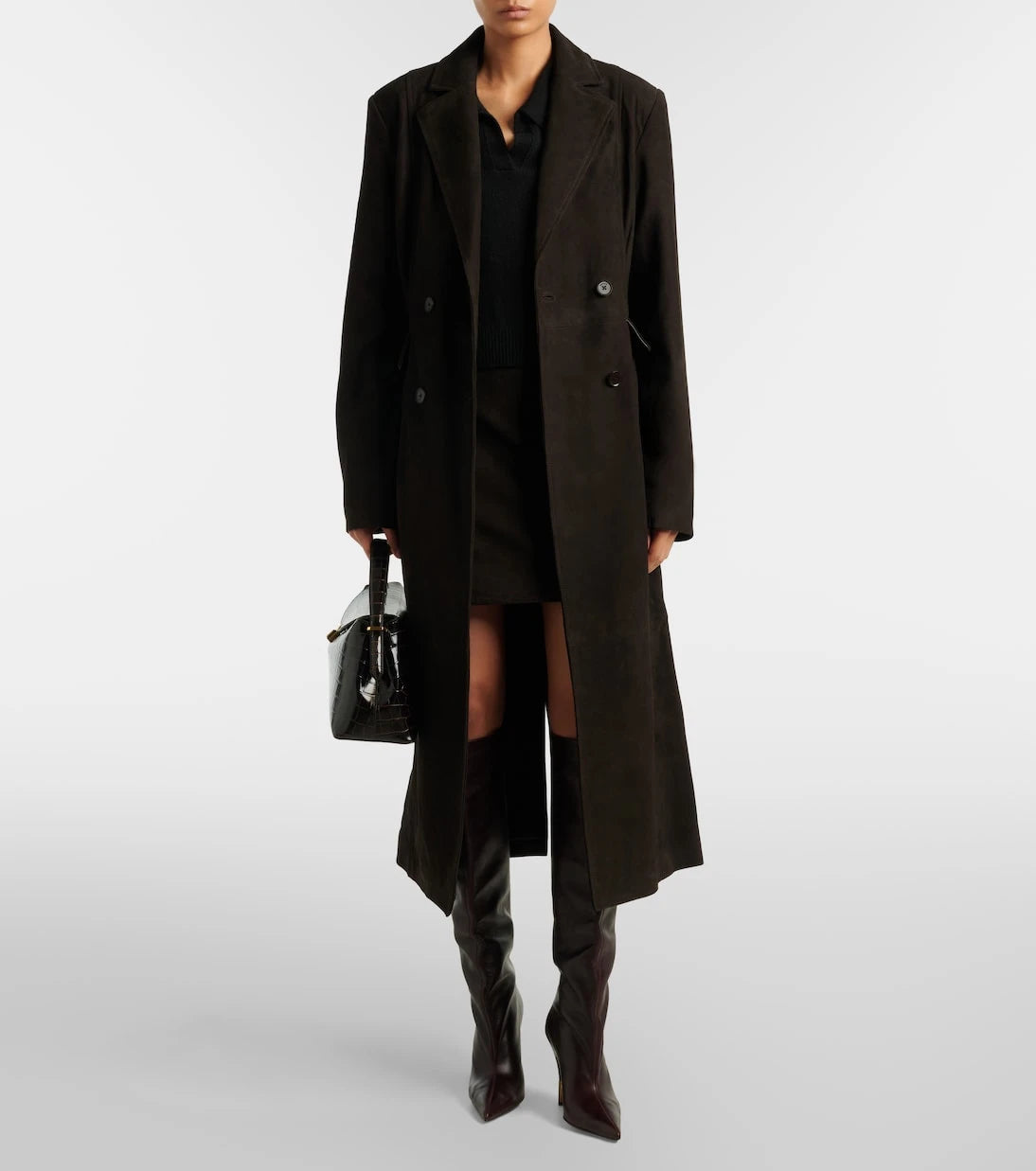 Rotate - Suede miniskirt