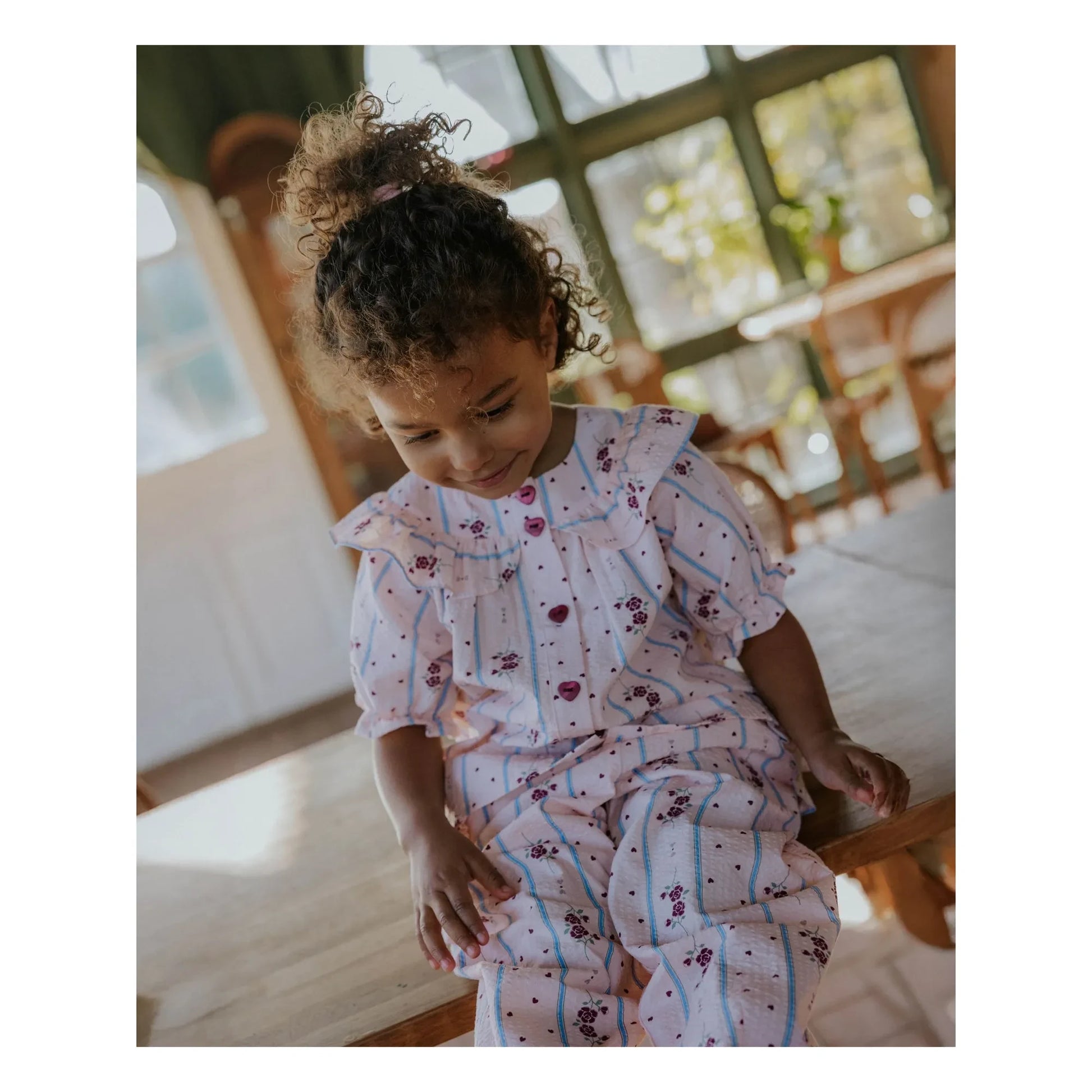 Fliink - Blouse Colombe Volants | Pink