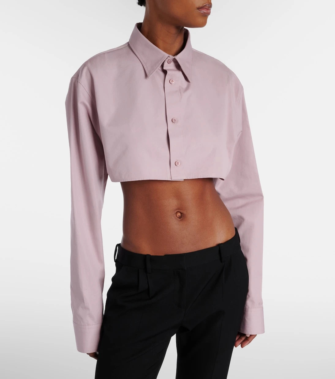 Balenciaga - Cropped cotton shirt