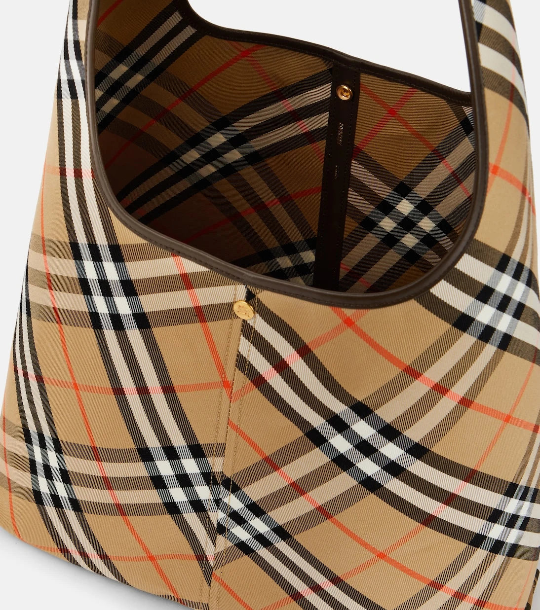 Burberry - Burberry Check Small canvas tote bag
