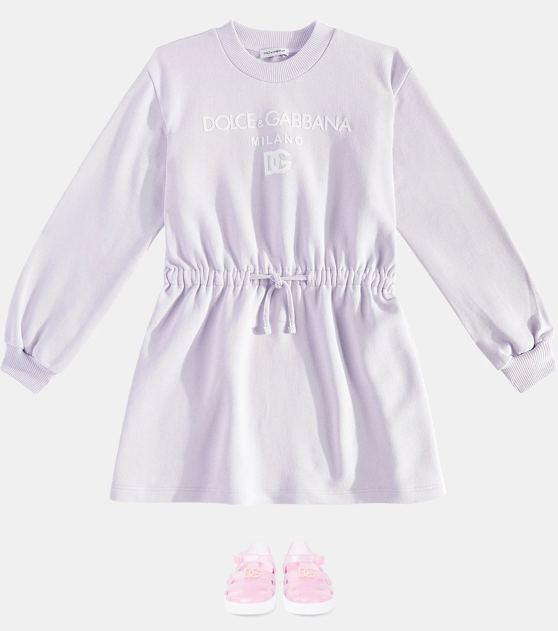 Dolce&Gabbana Kids - Logo cotton jersey dress