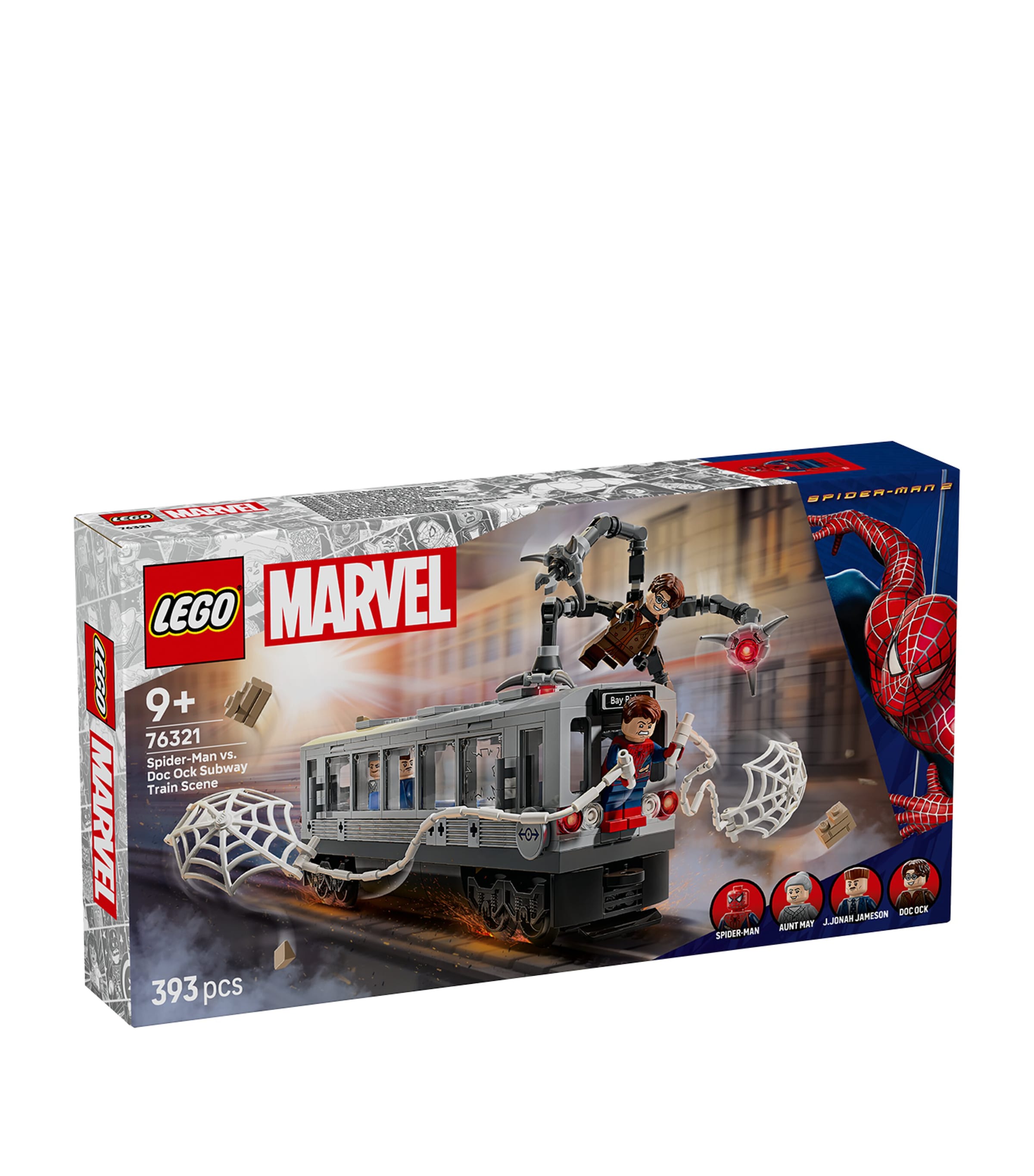 LEGO Marvel Spider-Man vs. Doc Ock Subway Train Scene 76321