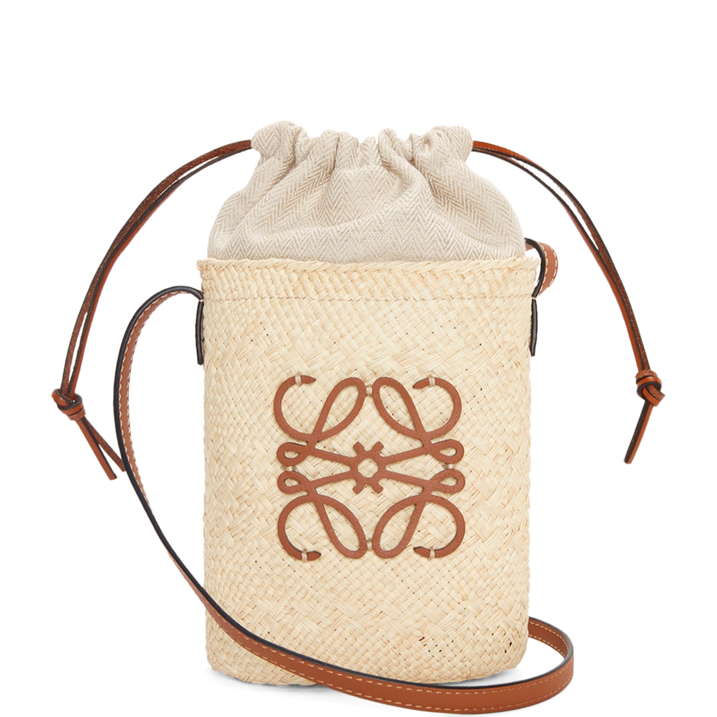 LOEWE Beige x Paula’s Ibiza Straw Bucket Bag