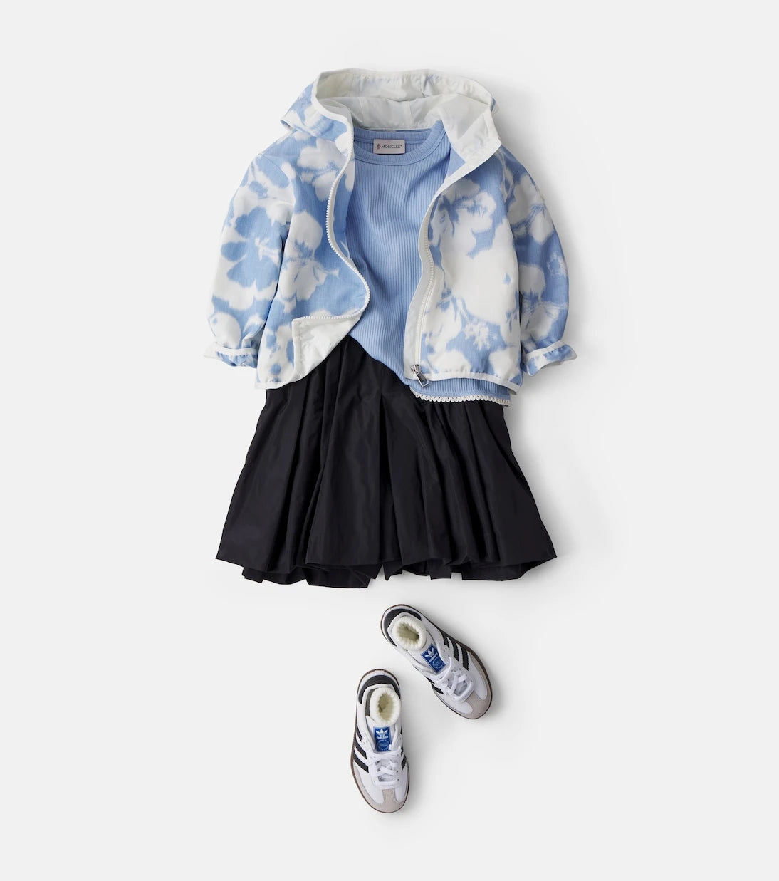 Moncler Enfant - Agnesine floral hooded jacket