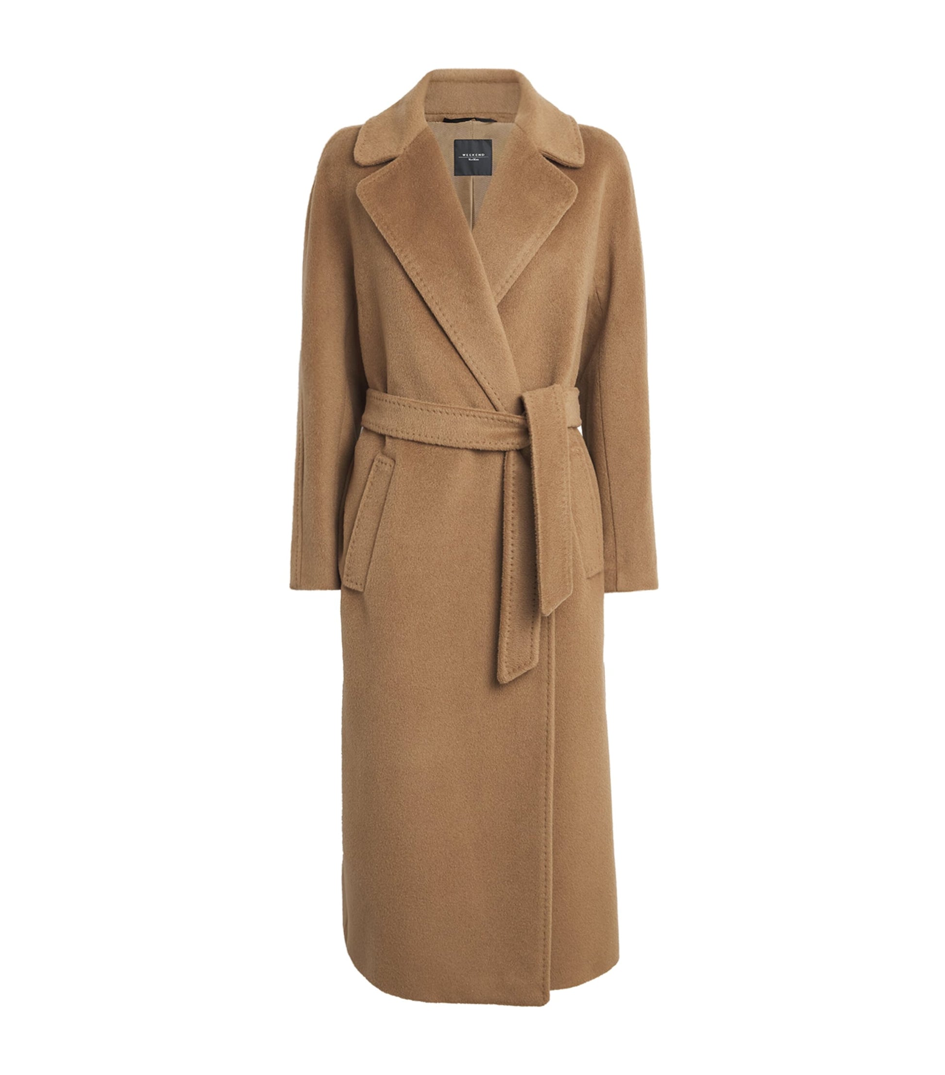 Beige Belted Coat