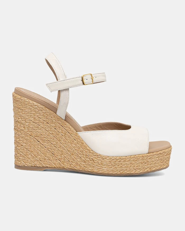 Souliers Martinez kesik platformlu deri sandaletler SUMMER