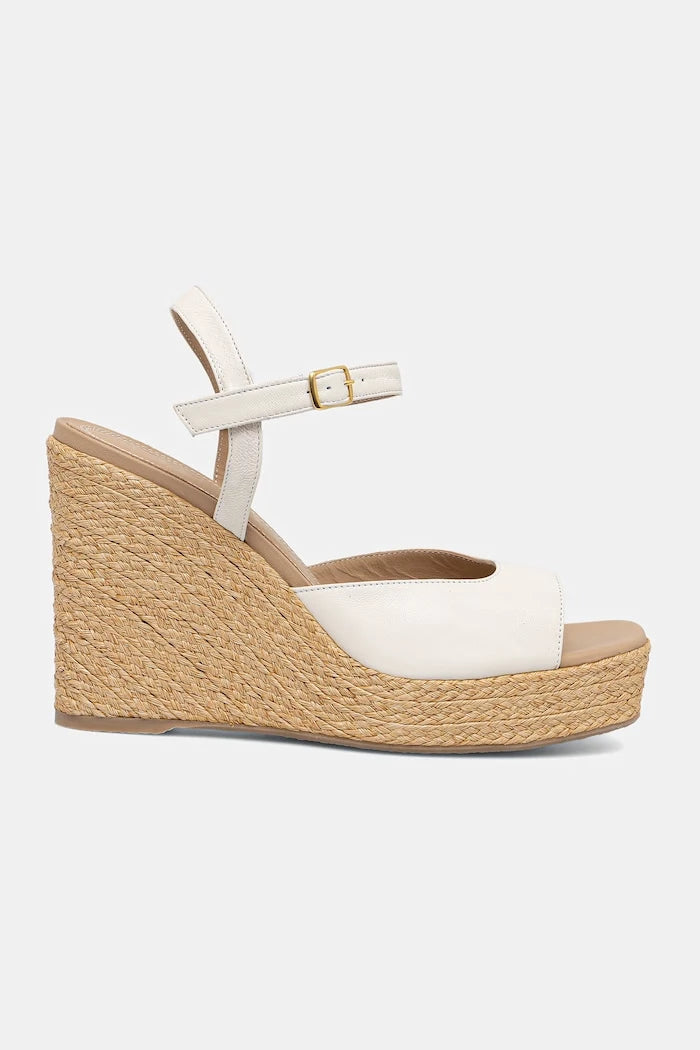 Souliers Martinez kesik platformlu deri sandaletler SUMMER