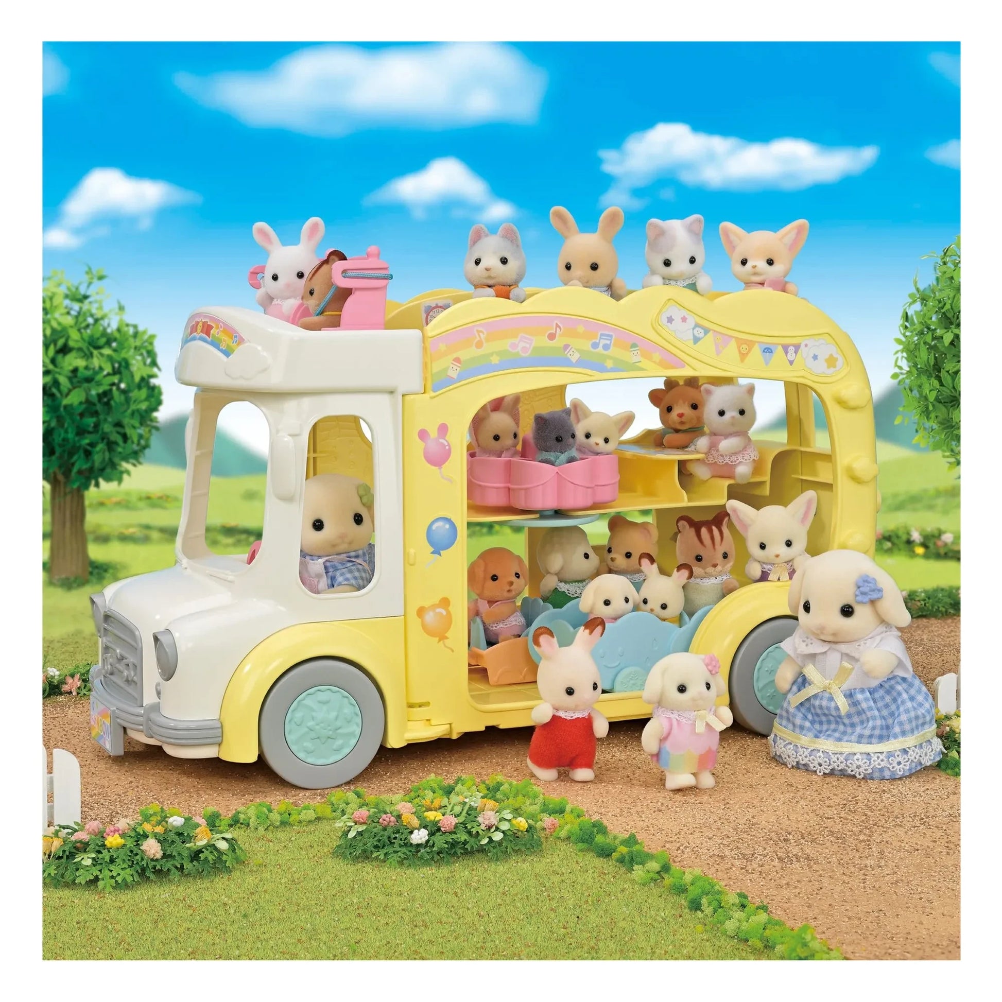 Sylvanian Families - The bus and its playground
