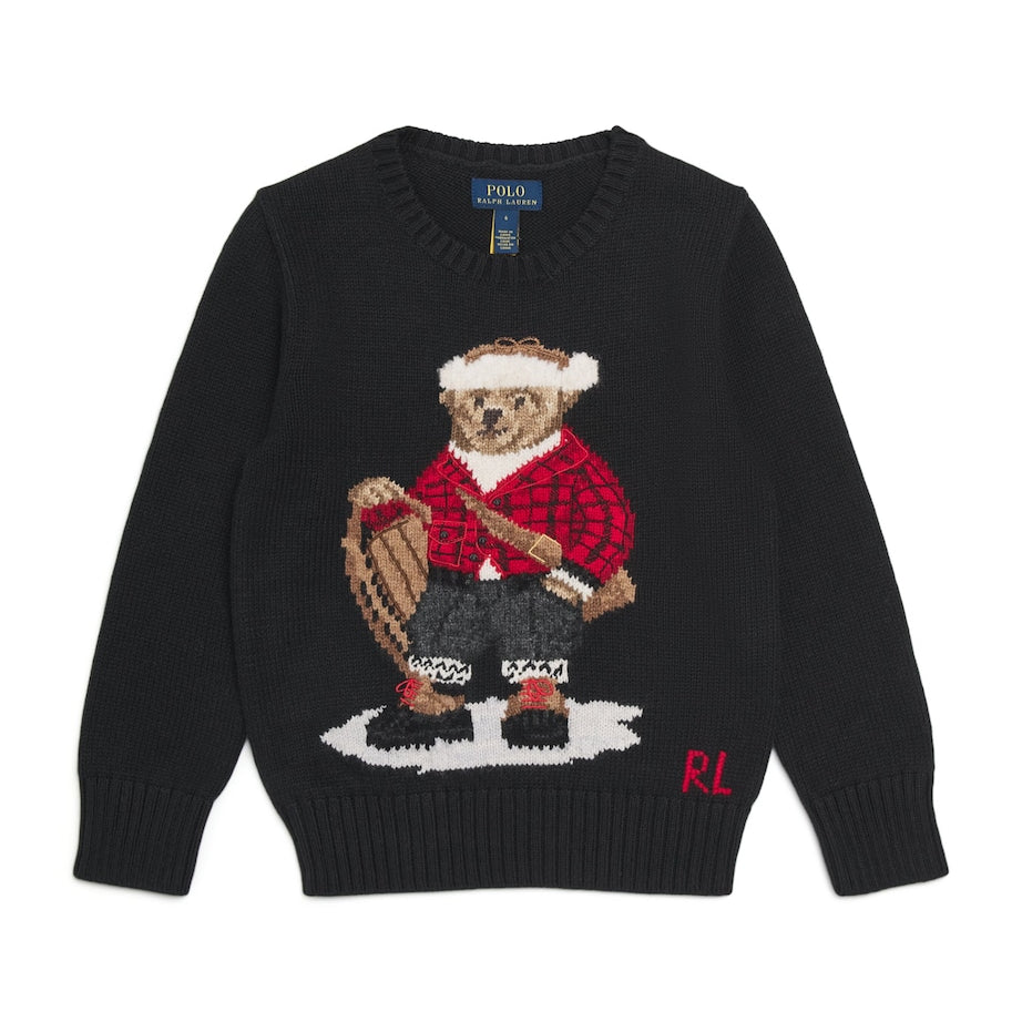 Ralph Lauren Kids Cotton Sledge Polo Bear Sweater (2-7 Years)
