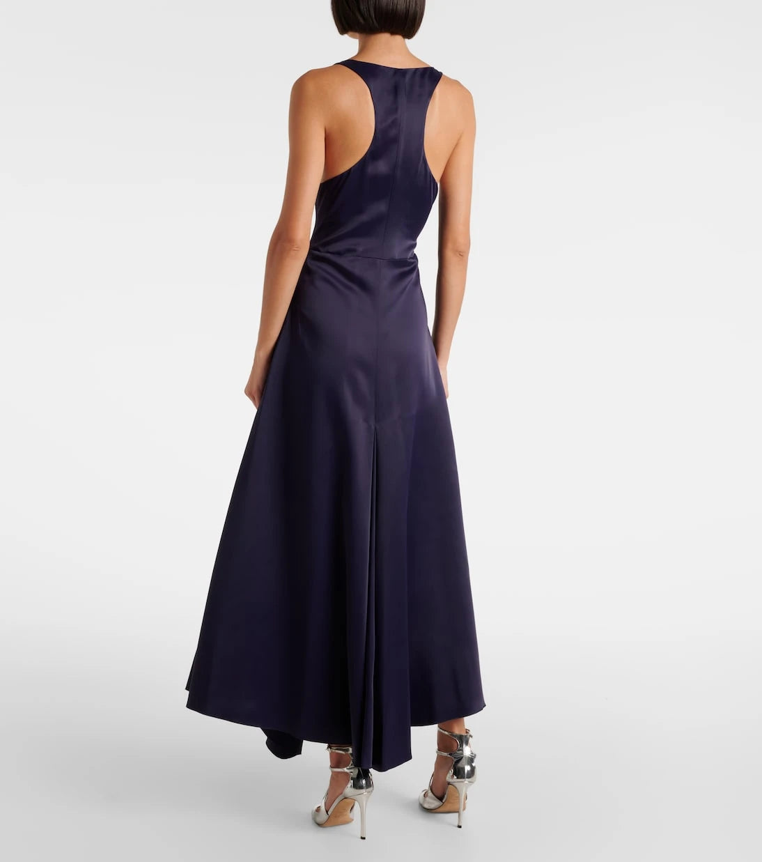 Victoria Beckham - Gathered satin maxi dress