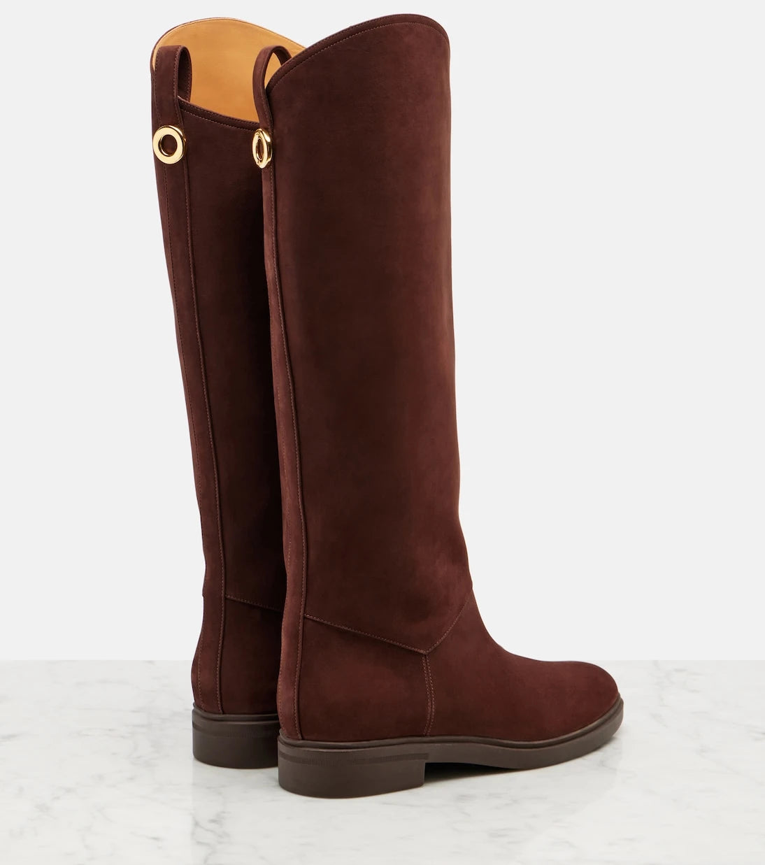 Loro Piana - Kilda suede knee-high boots
