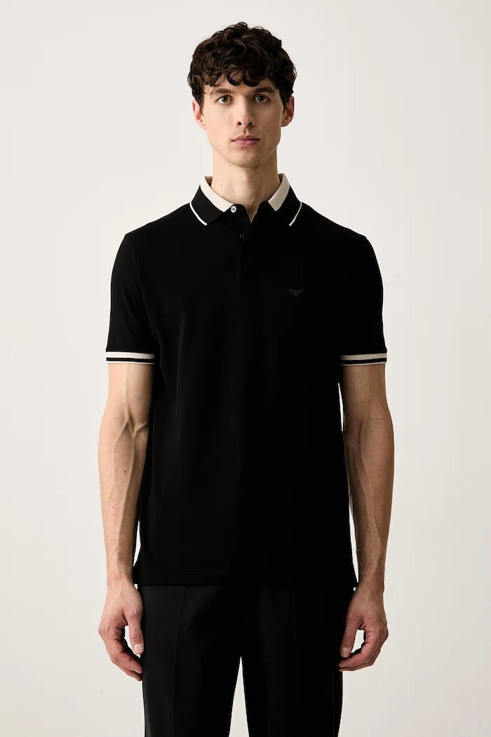 Emporio Armani erkek pamuklu yakalı tişört