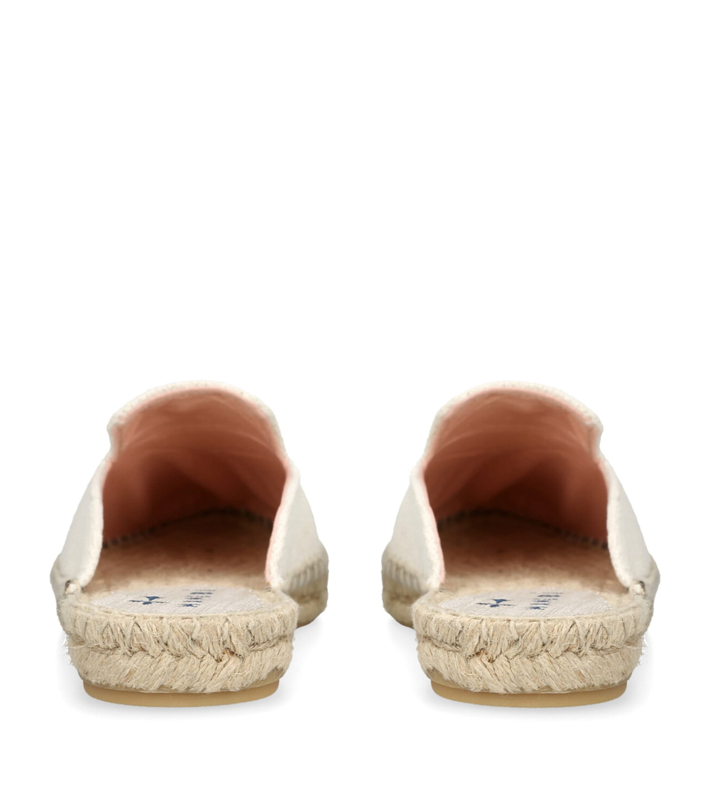 Manebi White La Havana Espadrille Slippers