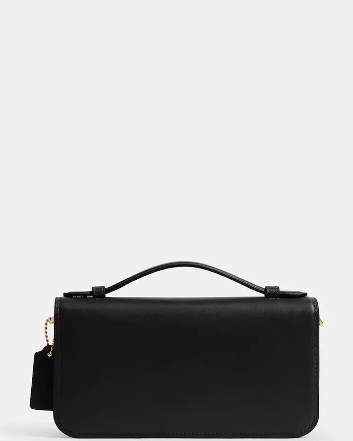 Coach чанта crossbody дамска от кожа Elora Top Handle