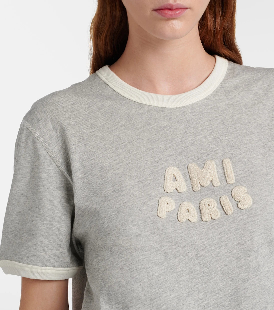 Ami Paris - Logo cotton jersey T-shirt