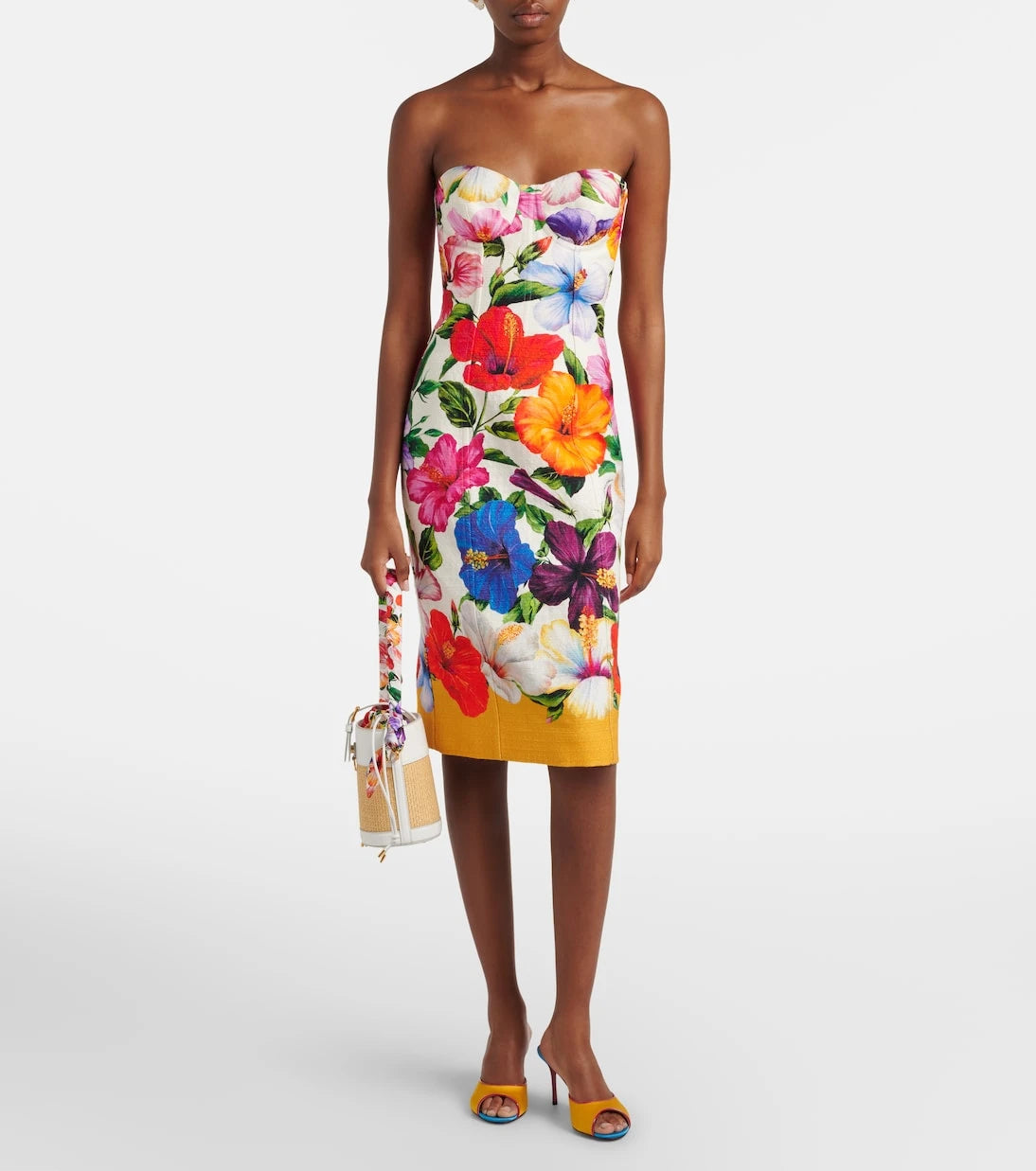 Dolce&Gabbana - Secchiello Small raffia bucket bag