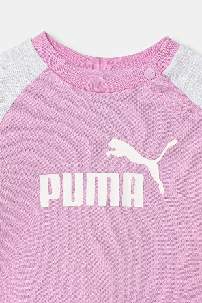 Puma pamuklu çocuk eşofman takımı MINICATS ESS Raglan Crew Se