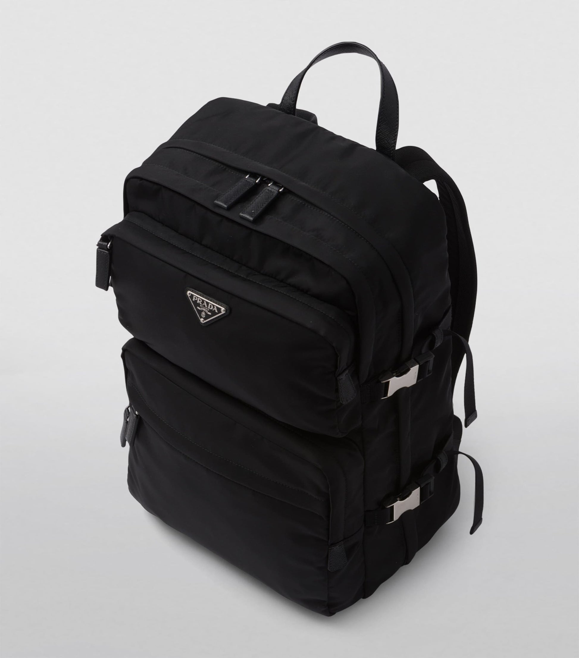 Re-Nylon and Leather Backpack