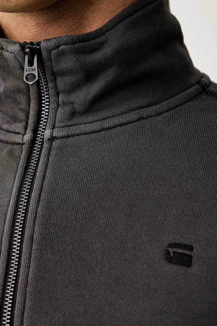 Pamuklu erkek sweatshirt Unit washed half zip