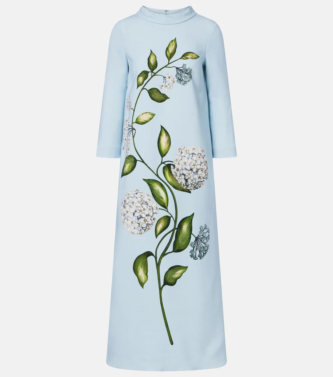 Oscar de la Renta - Porcelain Flower wool-blend kaftan