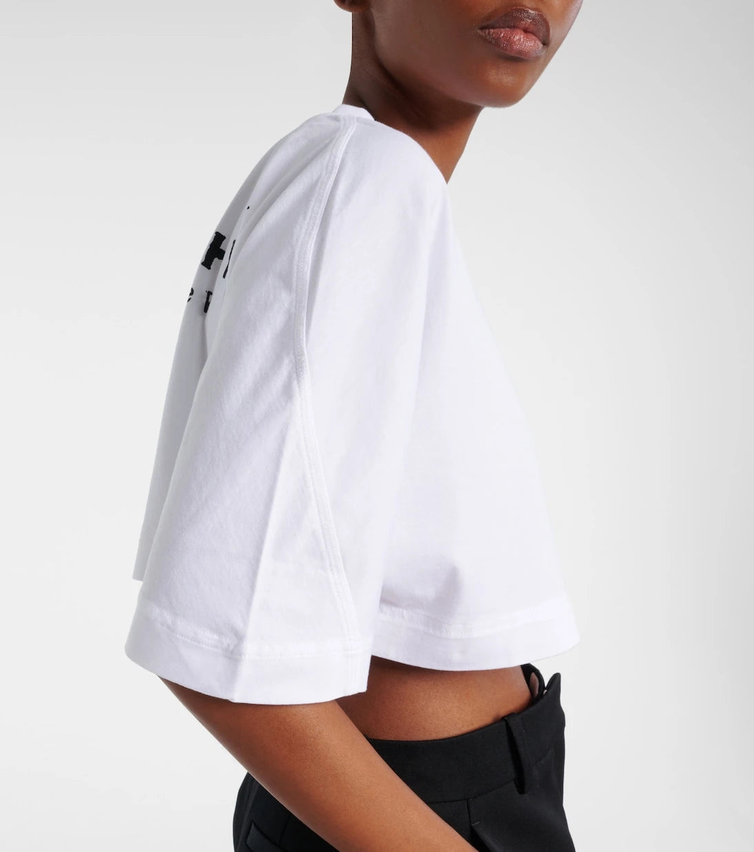 Givenchy - Cropped logo cotton T-shirt