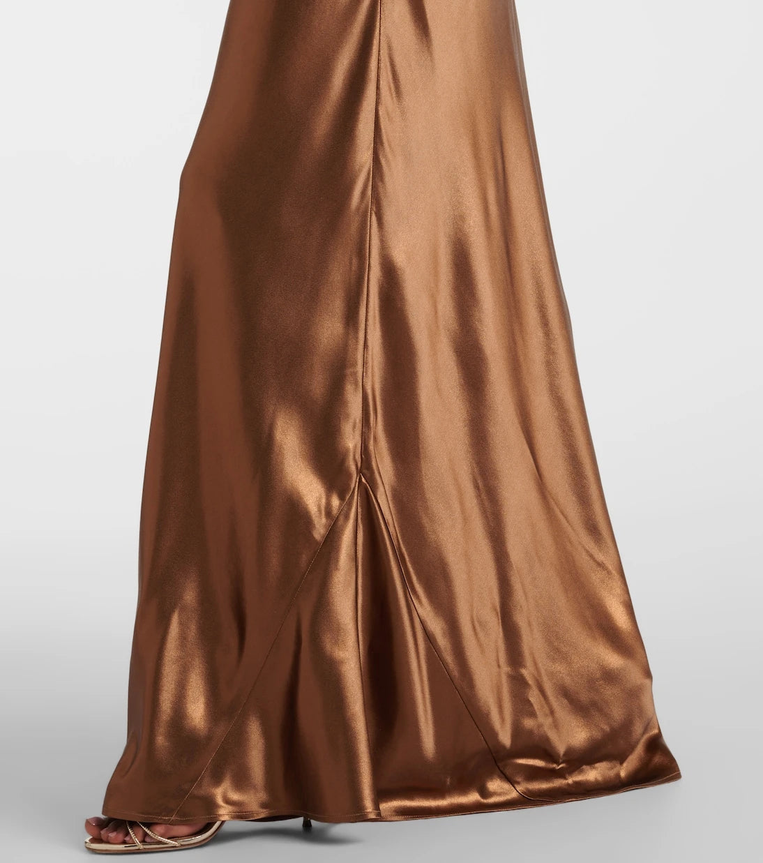 Galvan - Provence satin maxi dress