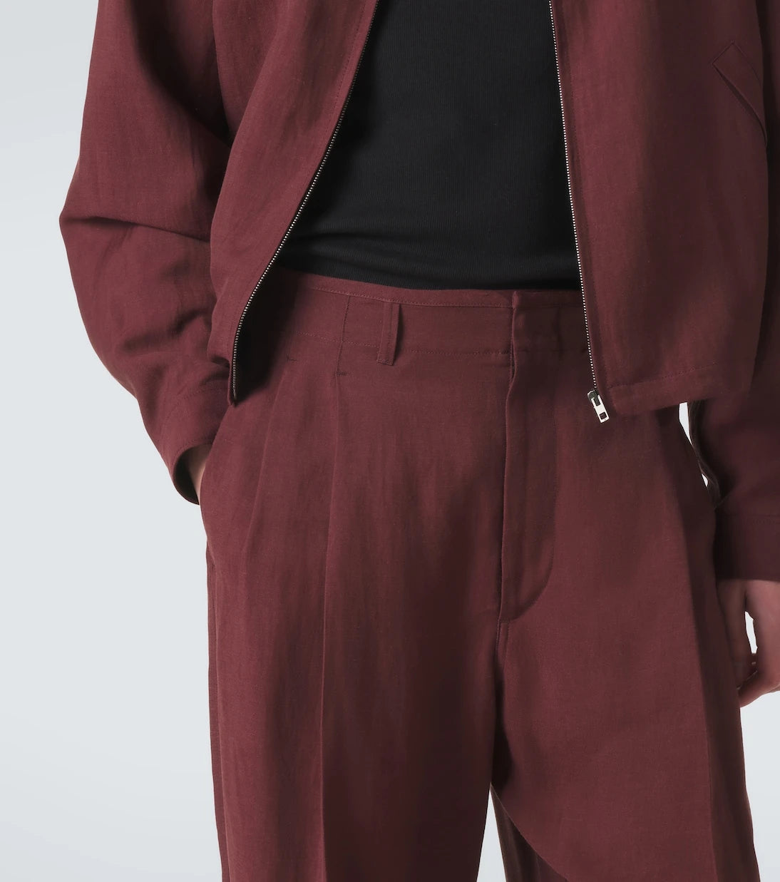 Lemaire - Pleated gabardine wide-leg pants